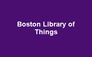 Boston Library of Things